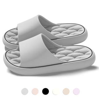 리빙도감 실내 슬리퍼 거실 실내화, 1개, 그레이