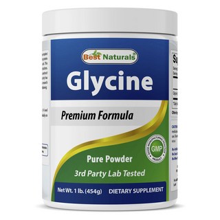 Best Naturals 甘胺酸補充粉, 1罐, 454g