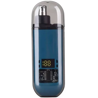 USB 충전식 코털/귀털 트리머 휴대용 전기 미니 컴팩트 디자인 눈썹/얼굴 털, 03 파란