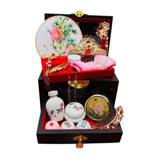 百麗的店 祭拜媽祖娘娘瑤池金母觀音佛祖臨水夫人註生娘娘妙應仙妃土地婆等女神胭脂水粉套組, 1套