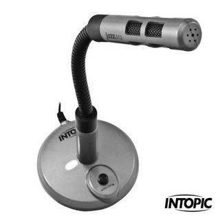 INTOPIC 桌上型麥克風 JAZZ-012 [富廉網] 隨插即用 高靈敏度清晰收音