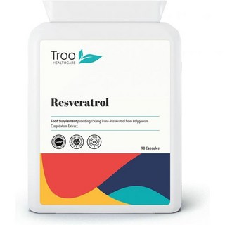 Troo Health Care 트랜스 레스베라트롤 보충제 150mg 90캡슐, 1개, 90정