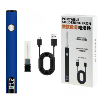 JM무역상사 무선납땜기 충전식 인두기, UG-510 Pro (블루 패키지 / 버닝팁 포함), 블루