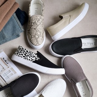 AmiAmi 無拘無束 無鞋帶懶人休閒鞋 FKL004 輕便透氣 舒適百搭女鞋 黑色（帆布）