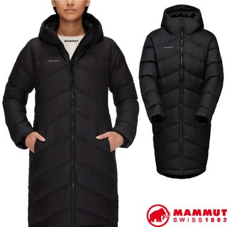 MAMMUT 長毛象 女 保暖防風防潑 連帽長版羽絨外套 750FP Fedoz