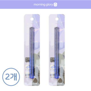 모닝글로리 투명 크리스탈 삼각 직자 15cm, 2개, 그레이 블루