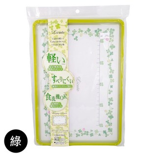 Vintage 復古家 日本製 廚房樹脂菜板，可愛插畫輕量耐熱止滑砧板 (30cm*21cm), 綠, 1個