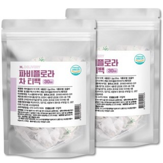 파비플로라 추출물 100% 식약청인증 자색생강 흑생강 분말 차 티백 H.딜리버리, 2개, 36g