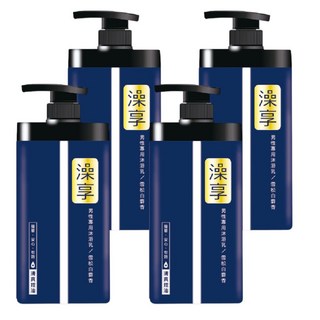 澡享 男性專用沐浴乳 雪松白麝香, 1kg, 4個