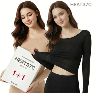 히트37 1+1 여성 내복 세트 겨울 발열내의