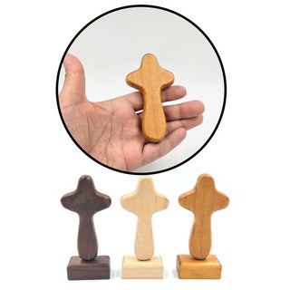 원목 십자가 탁상용 자석 받침 나무 교회 선물 인테리어 소품, 상세페이지 참조, 스텝에이 컬러_원목색, 상세페이지 참조