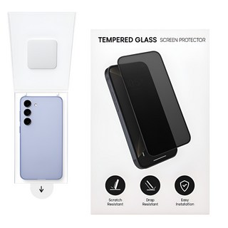 호믹스 사생활보호 프라이버시 휴대폰 강화유리 액정보호필름 2매, 2개