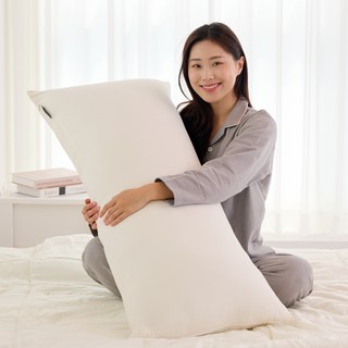 끌어안기 딱 좋은 크림 대형 바디필로우 방수형, 바닐라 크림