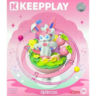 KEEPPLAY 積木 寶可夢 伊布星球系列 仙子伊布 QM32093, 1個