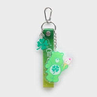 韓國大創 彩虹熊 care bears 卡冊 卡套 吊飾 小卡收集冊 相簿 四格照 偶像 追星卡冊 拍立得 相本, 壓克力吊飾 綠色, 20頁/40張