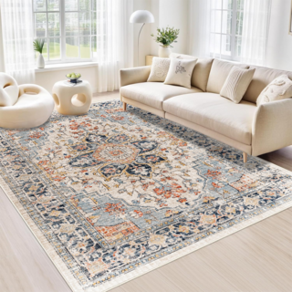 Cloud Loft 보헤미안 러그 선물용 접이식 세탁가능 부드러운 촉감 거실 침실 다용도