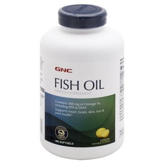 GNC 健安喜 Omega-3魚油軟膠囊 檸檬口味, 360顆, 1罐