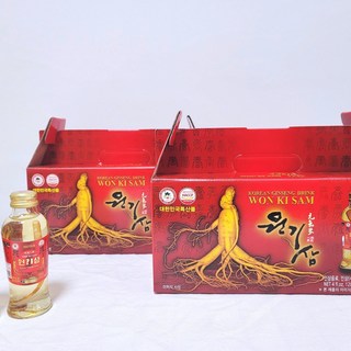 금산인삼 수삼 인삼차 즙 자양강장제 잔뿌리 파지 드링크 원기삼 음료, 120ml, 2개, 10개입