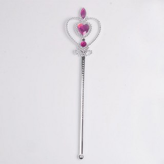 艾莎公主皇冠權杖道具套組 萬聖節生日禮物 愛莎女王皇冠魔法棒髮箍, 1個, 枚紅色魔法棒1個