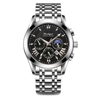 POEDAGAR 남성용 방수 야광 쿼츠 손목시계 풀 스텔스 밀리터리 시계 탑 브랜드 럭셔리 시계 2021 패션