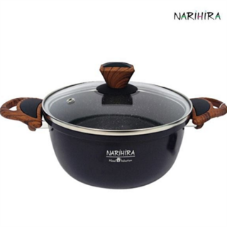 ih 대리석 냄비 프리미엄 인덕션 주방 ih 냄비 코팅 신혼 혼수 20cm 손잡이 다용도 증정용 업소용 통주물 전골, 나리히라대리석 20양