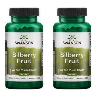 Swanson 斯旺森 山桑子膠囊 470mg, 100顆, 2罐