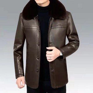 皮衣外套 男 短版皮外套 皮夾克外套 加絨 保暖防寒