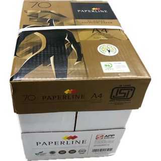 PAPERLINE金牌多功能影印紙A4規格，70磅高質量影印紙，適用於辦公室文件列印, A4, 5包