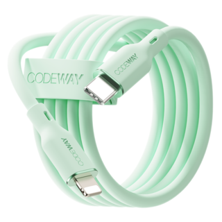 코드웨이 팔레트 아이폰 C타입 to 라이트닝 8핀 고속 충전케이블, 스프링 민트, 2m, 1개