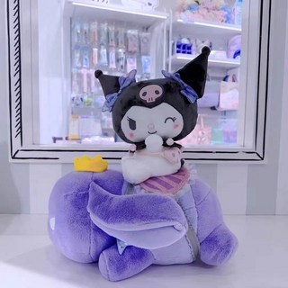 沁的娃娃屋 台灣出貨 超精緻庫洛米騎巴庫大娃娃 擺飾 靠枕 抱枕 情侶禮物 生日禮物