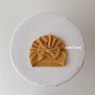 Sweet Twins 台灣現貨 Waffle純色蝴蝶結寶寶髮帶 素色髮帶 蝴蝶結嬰兒髮帶 寶寶頭飾