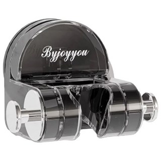 Byjoyyou 吸盤式花灑架, 85 x 65 x 64.5mm, 質感灰, 免釘免鑽, 強力吸盤, 1個