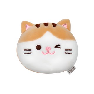 모찌타운 애니멀 얼굴형 핫팩 인형, 9cm, 베르, 1개