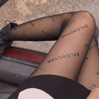 Doly任意剪絲襪襪世家連褲襪，防勾絲字母性感巴黎黑絲襪，貓爪薄款設計，網紅推薦款，展現您的時尚魅力