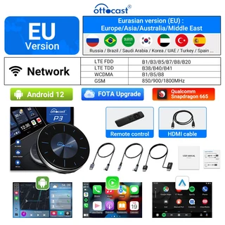 P3 카플레이 Ai TV 박스 스마트 시스템 넷플릭스 스포티파이 아버지날 남자친구 선물용 안드로이드 자동 무, 01 P3, 01 EU ABC