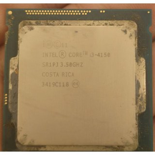 Intel Core i3-4150 中央處理器 CPU 3.50GHz LGA1150 雙核心, 1個