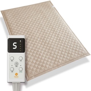 전자파없는 탄소매트 워셔블 침대 전기매트 싱글 더블, 2인용 퀸(150X200cm), 샌드베이지+바람개비