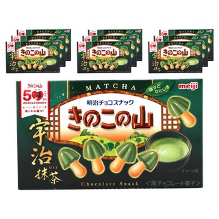 明治 蘑菇山芋片抹茶 64g×10入, 10個, 64g, 1個