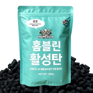 음식물처리기 활성탄 호환 필터 가정용 미닉스 에코체 휴렉 루펜 스마트카라 한일 신일 쉘퍼 오쿠 리필용 카본 탈취필터, 1개, 500g