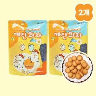 [1+1]애월아빠들 우리밀 버터 계란과자 동물복지유정란 아기계란과자, 80g, 1세트