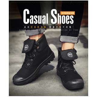 英倫馬丁靴 透氣帆布高幫沙漠靴 四季款