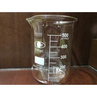 TOF 實驗室燒杯套裝 (50ml 500ml 1000ml) - 耐熱玻璃材質，刻度清晰，科學實驗教學適用, 1個, 25ml