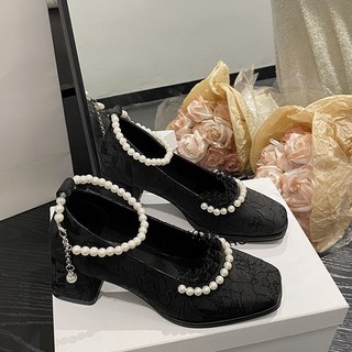 【新中式女鞋】2023新款繡花瑪麗珍鞋 復古百搭旗袍漢服鞋 成人禮單鞋