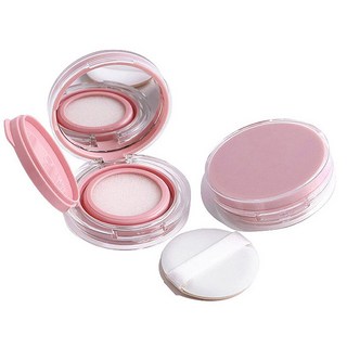 미니 에어쿠션 케이스 팩트용기, 1개, 핑크