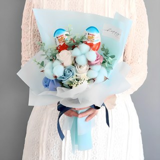 Maurian Sweetheart Kinder Joy 2 件 + 肥皂花束套裝, 天空藍, 1套