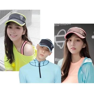 【海夫健康生活館】HOII授權 后益 mr. hosea ho 防曬系列 涼感 男女同款 時尚 拼色 高爾夫帽, 黑紅, 1個