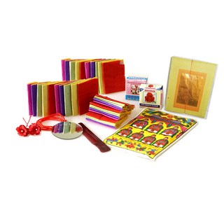 金發財 金紙 七夕床母衣七娘媽全套組 未婚求巧 媽媽顧幼子系列, 1個, 床母衣七娘媽全套組-一組