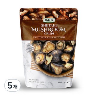 디제이앤에이 표고버섯 크리스프, 65g, 5개