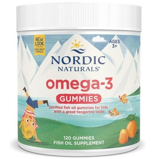 노르딕내추럴스 키즈 오메가3 탠저린맛 3세이상 구미 젤리 Nordic Naturals Omega3 Gummies, 120정, 5개