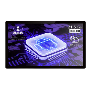 인디스 21.5형 무단차 안드로이드PC 산업용 정전식 터치스크린 일체형PC 올인원 (램 4GB/eMMC 32GB) AD-215M, A568(V11), WIN11 Pro, 32GB, 4GB, 블랙